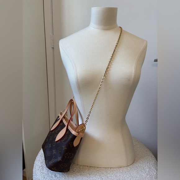 ✨100% Authentic Louis Vuitton Neverfull BB In Monogram In Beige⭐️ - Picture 8 of 14